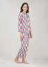 Women's Handblock Pyjama Set Genda